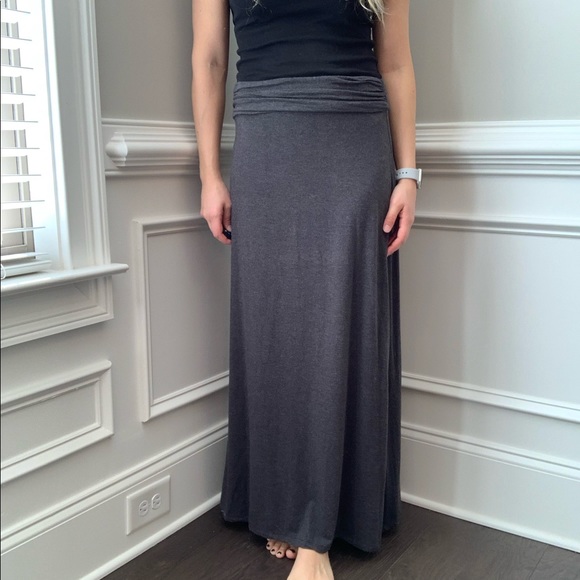 J CREW grey maxi skirt. Sz S - Picture 6 of 7